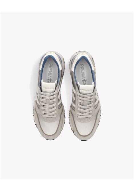 Premiata Lander 8010 mens sneakers in suede and nylon grey PREMIATA |  | LANDER VAR8010